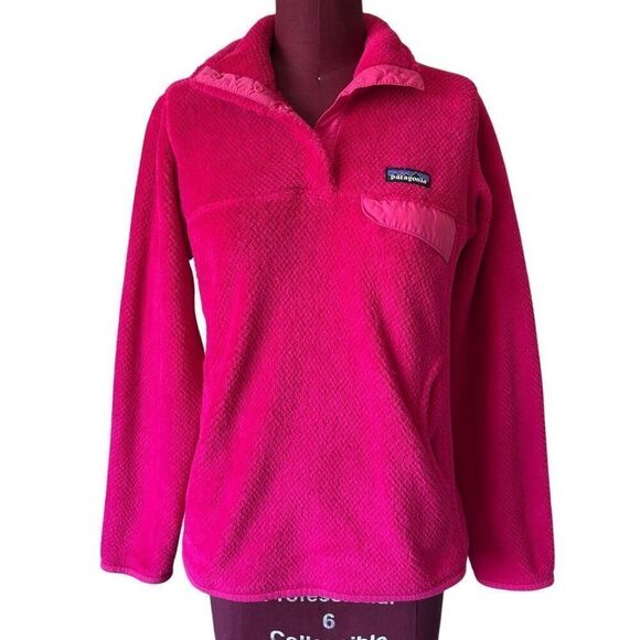 Patagonia Re-Tool Snap-T Radiant Magenta Pink Fleece Pullover size S - Picture 2 of 10